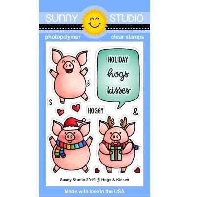 Sunny Studio Clear Stamps - Hogs & Kisses